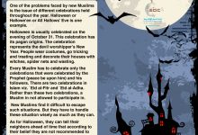 New Muslims and Halloween (Poster)