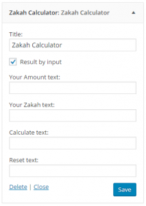 Zakah Calculator