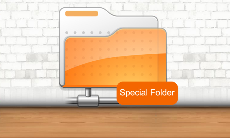 إضافة الملفات الخاصة (Special Folder)